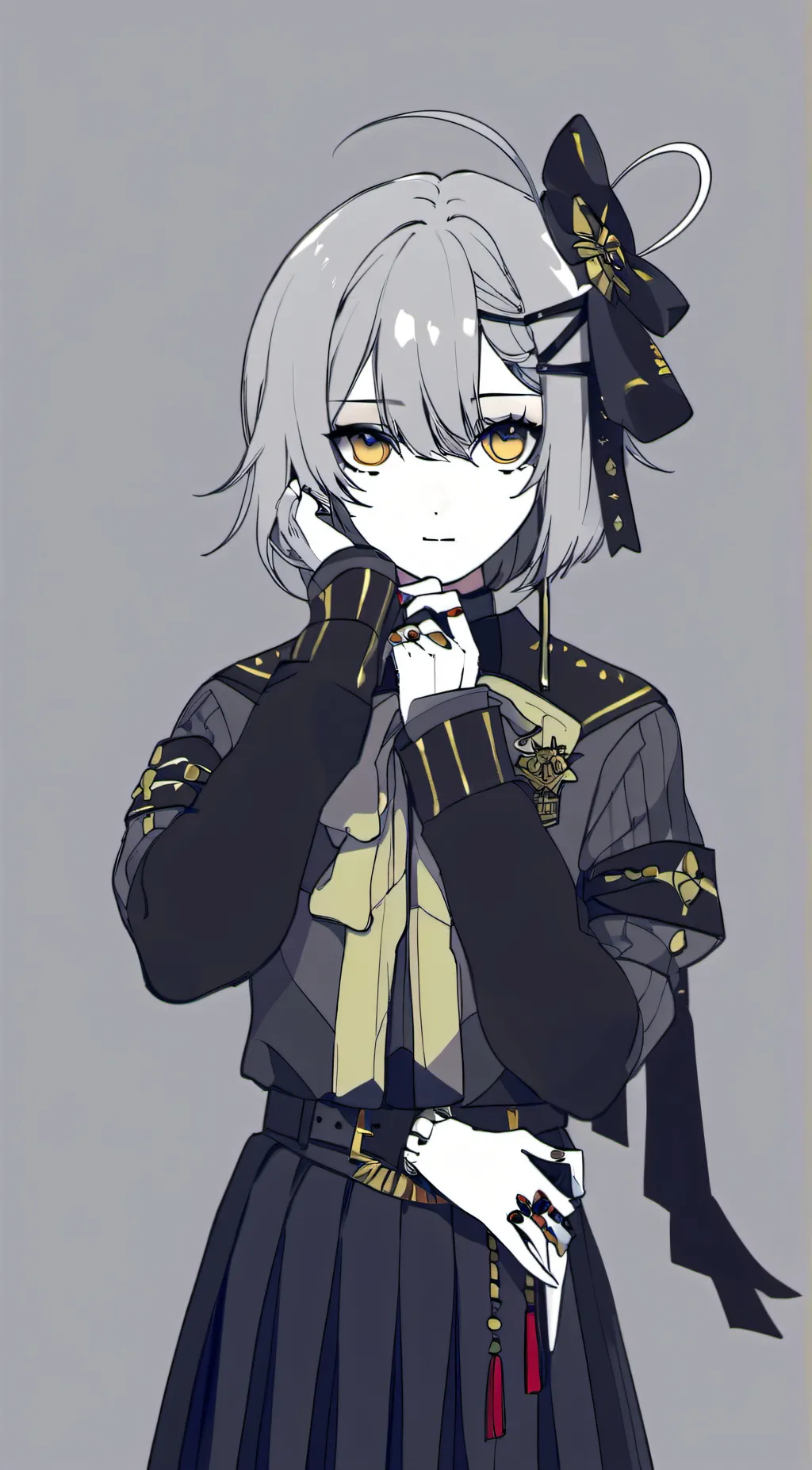 ai character: material gurl background