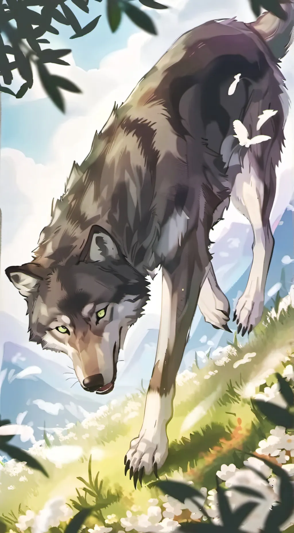 ai character: Luna background