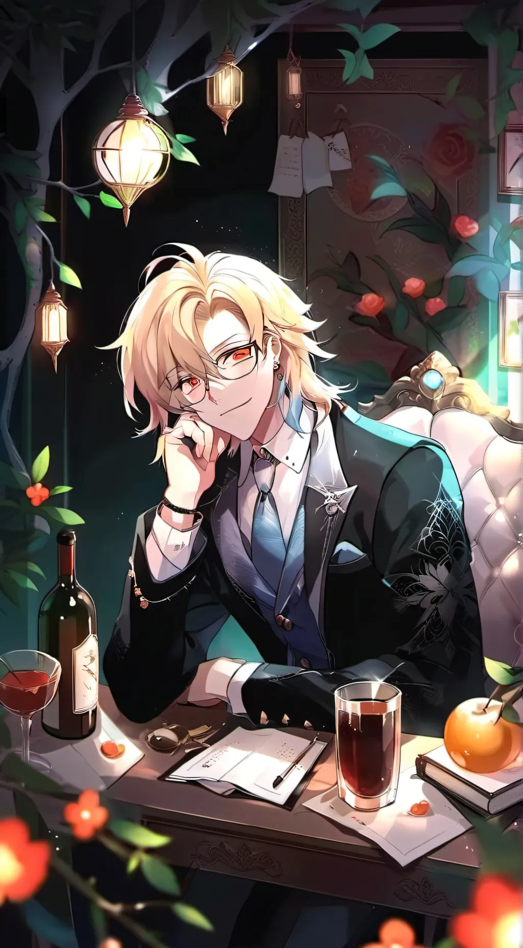 ai character: Aventurine  background