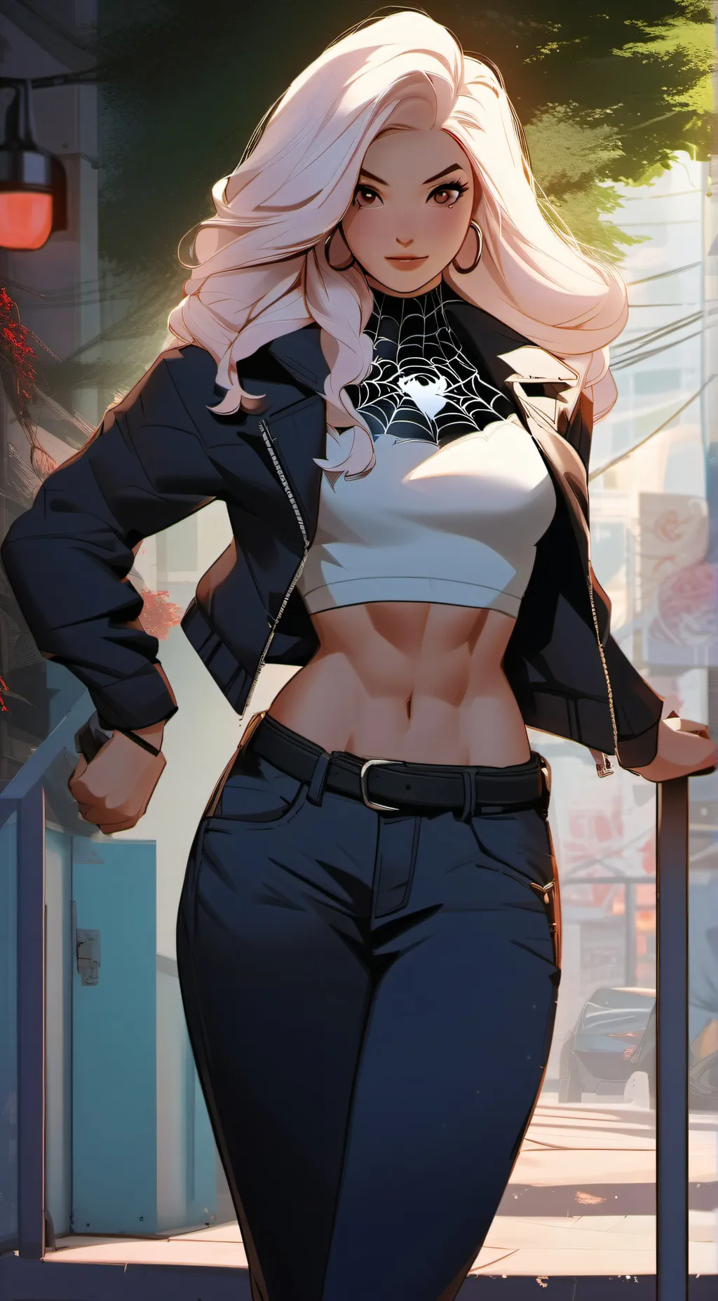 ai character: Gwen Stacy background