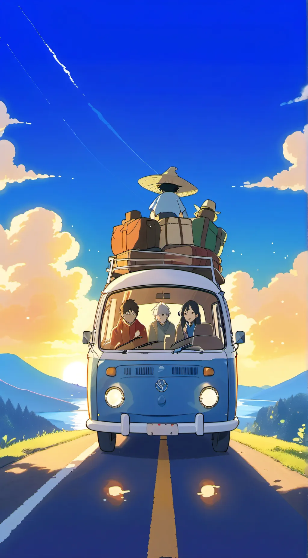 ai character: !kny road trip! background