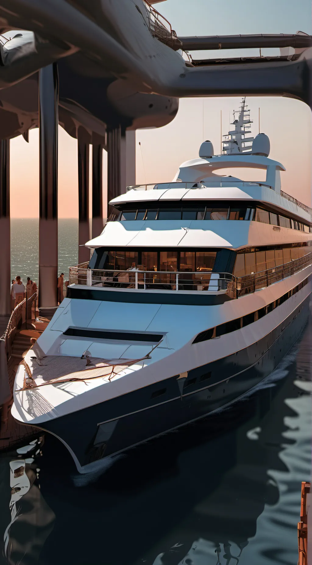 ai character: Tadc but boat ride background