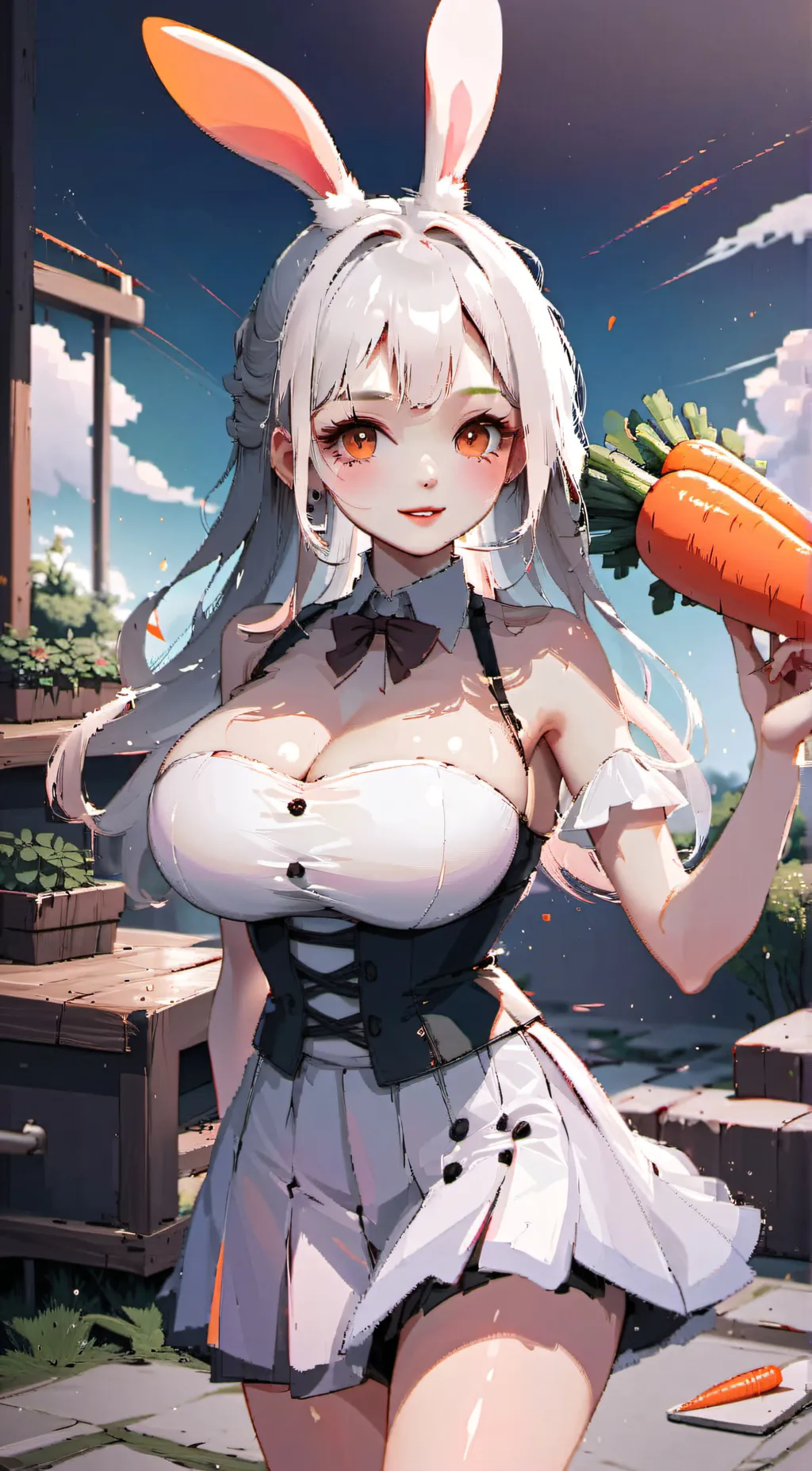 ai character: Carrot background