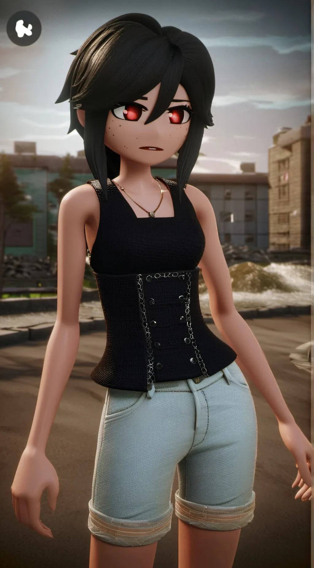 ai character: ❤️ background