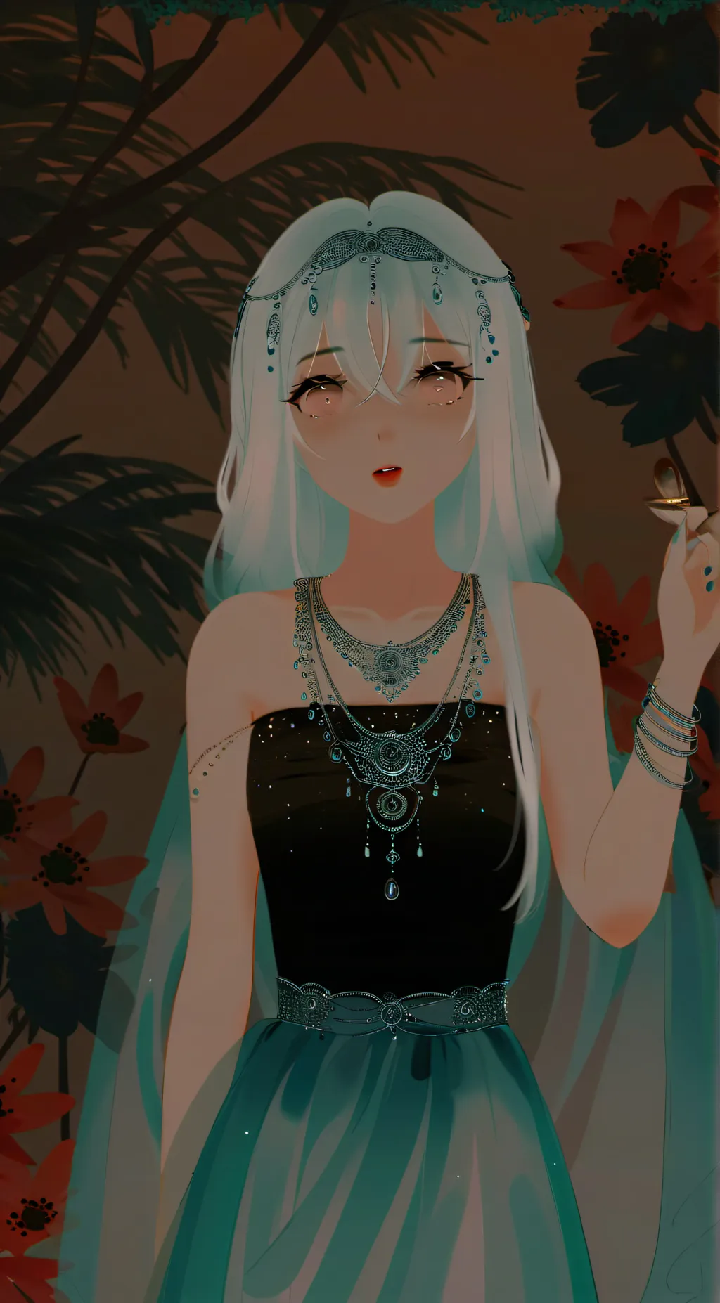 ai character: candy background