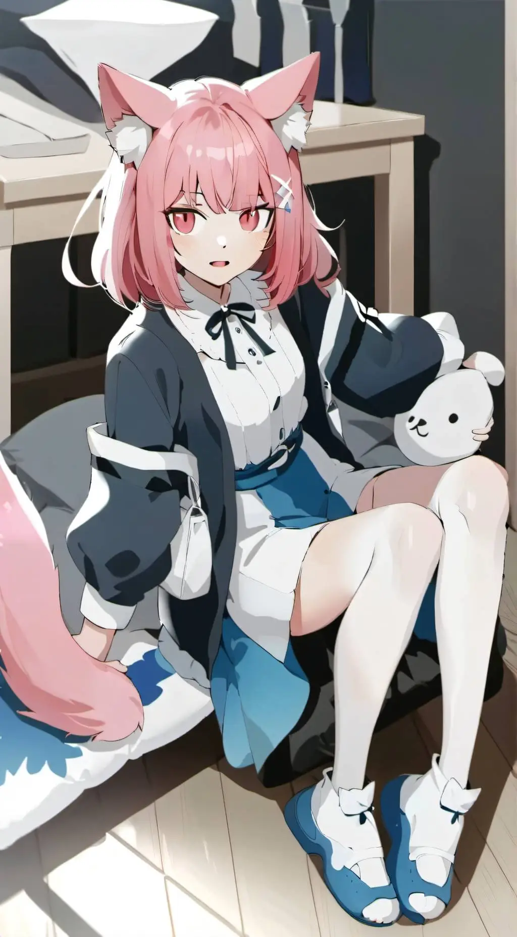 ai character: Lucy  background