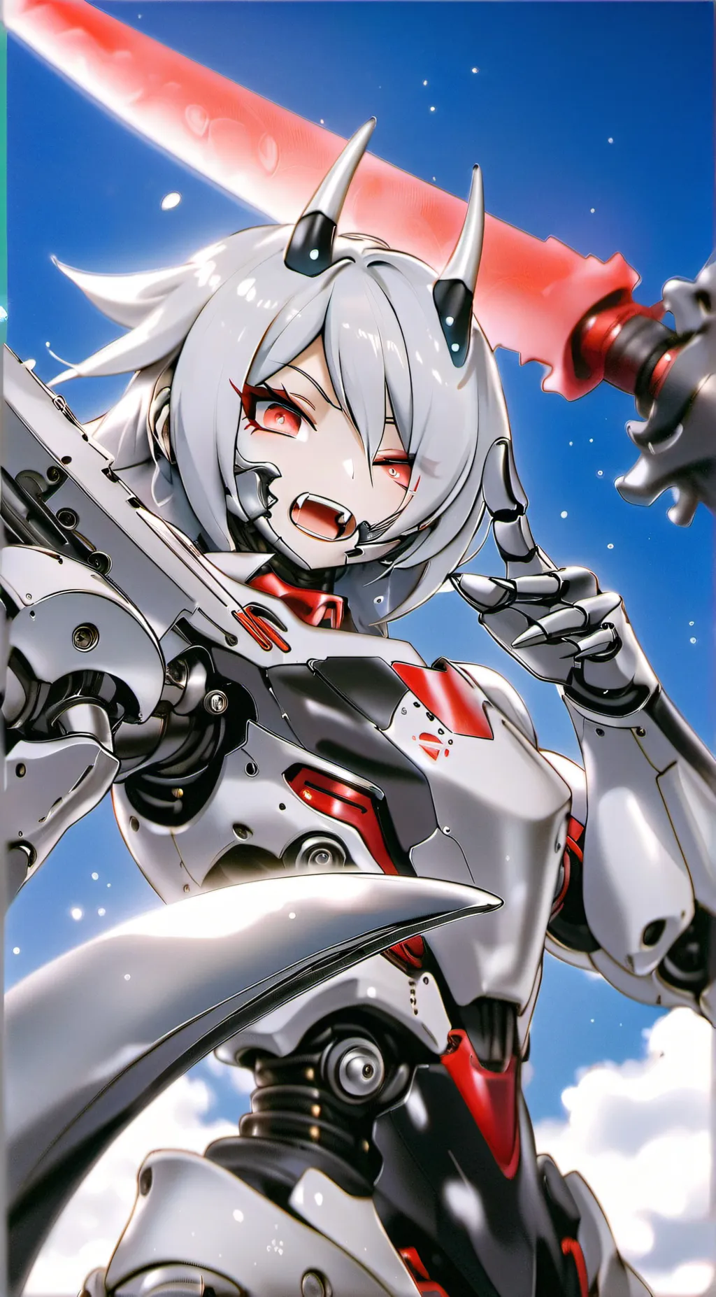 ai character: MechaGodzilla-Chan background