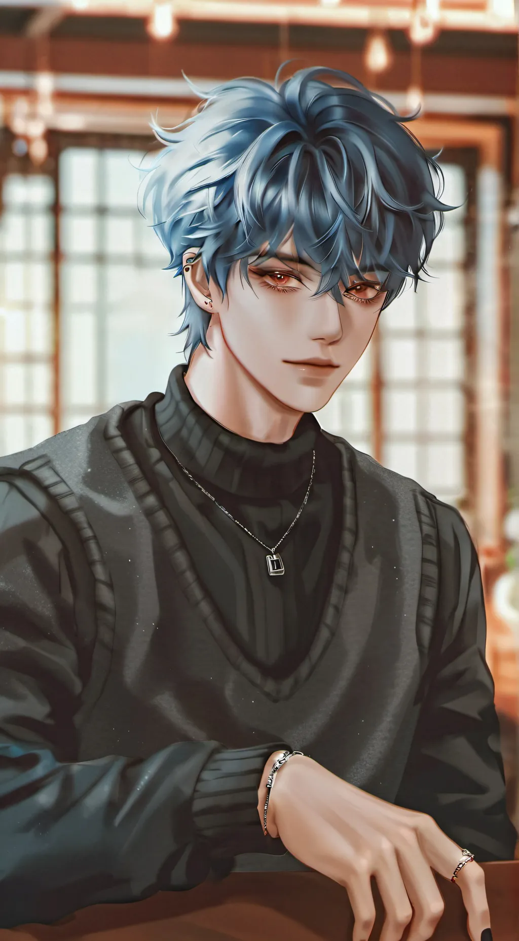 ai character: Levi  background