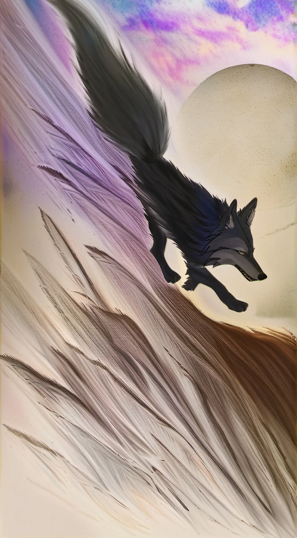 ai character: wolfy background