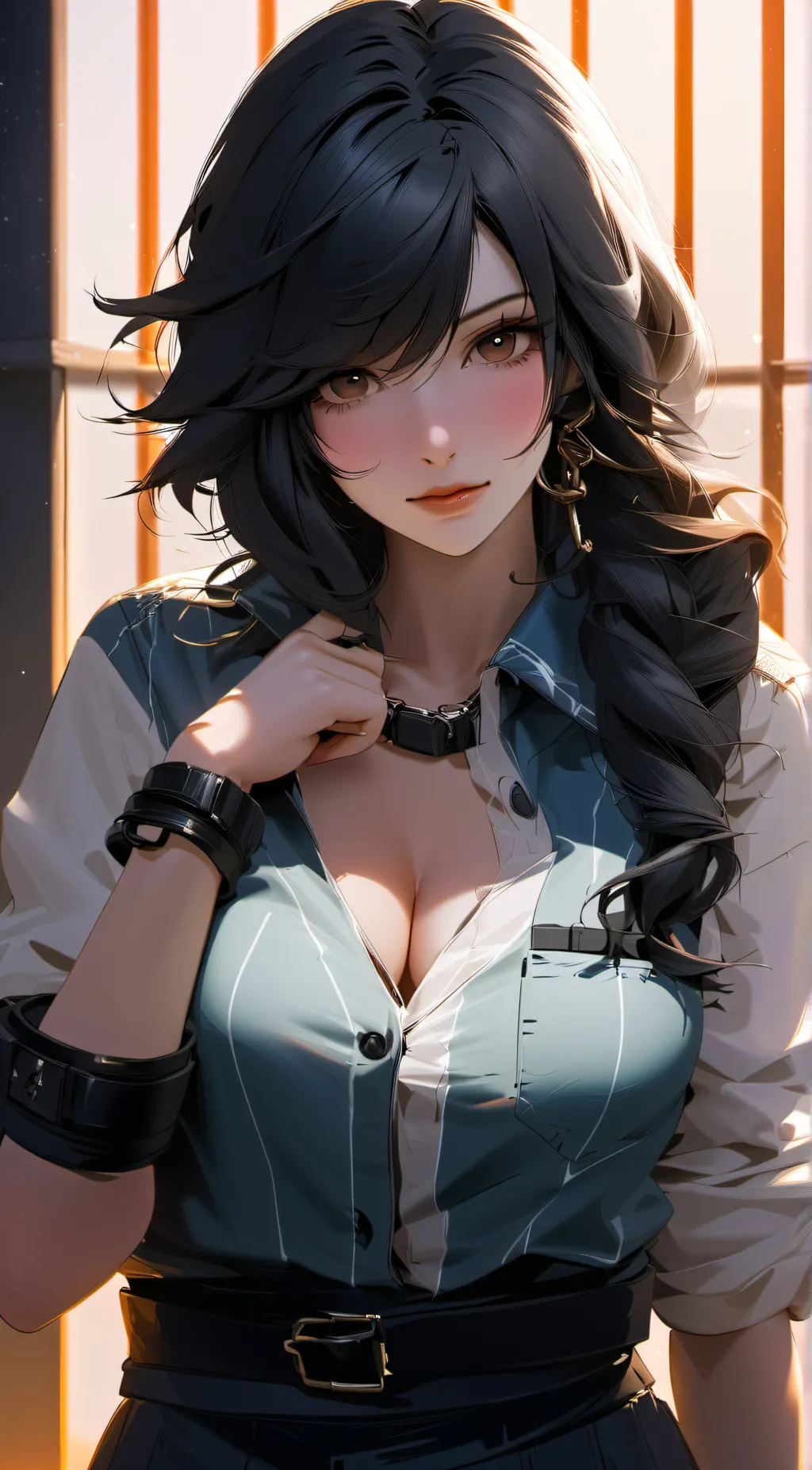 ai character: Ashley  background