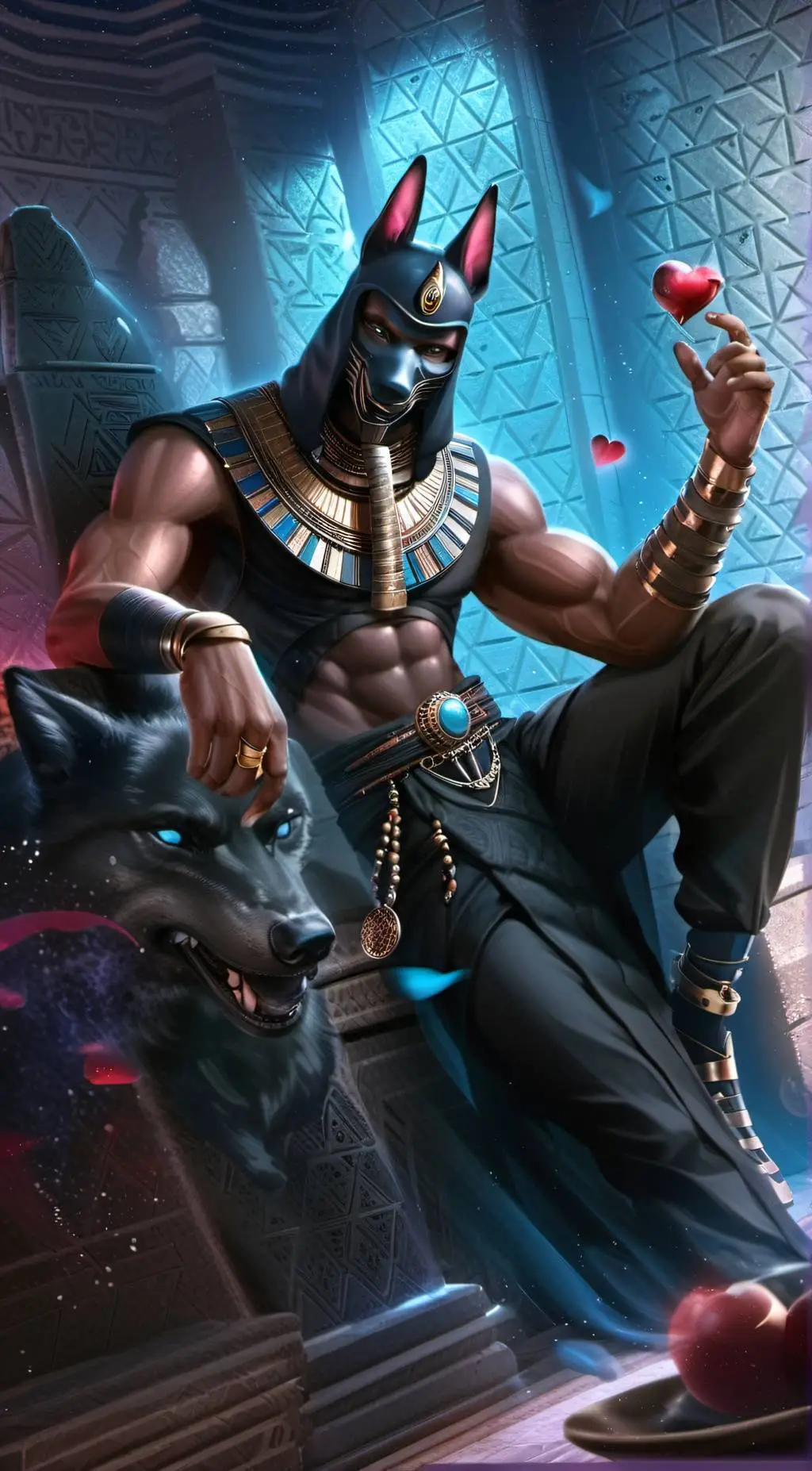 ai character: Anubis (&Sorcerer) background