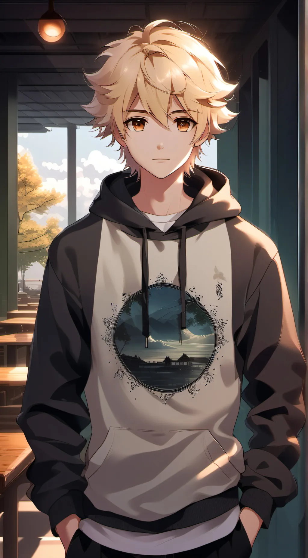 ai character: Leon background