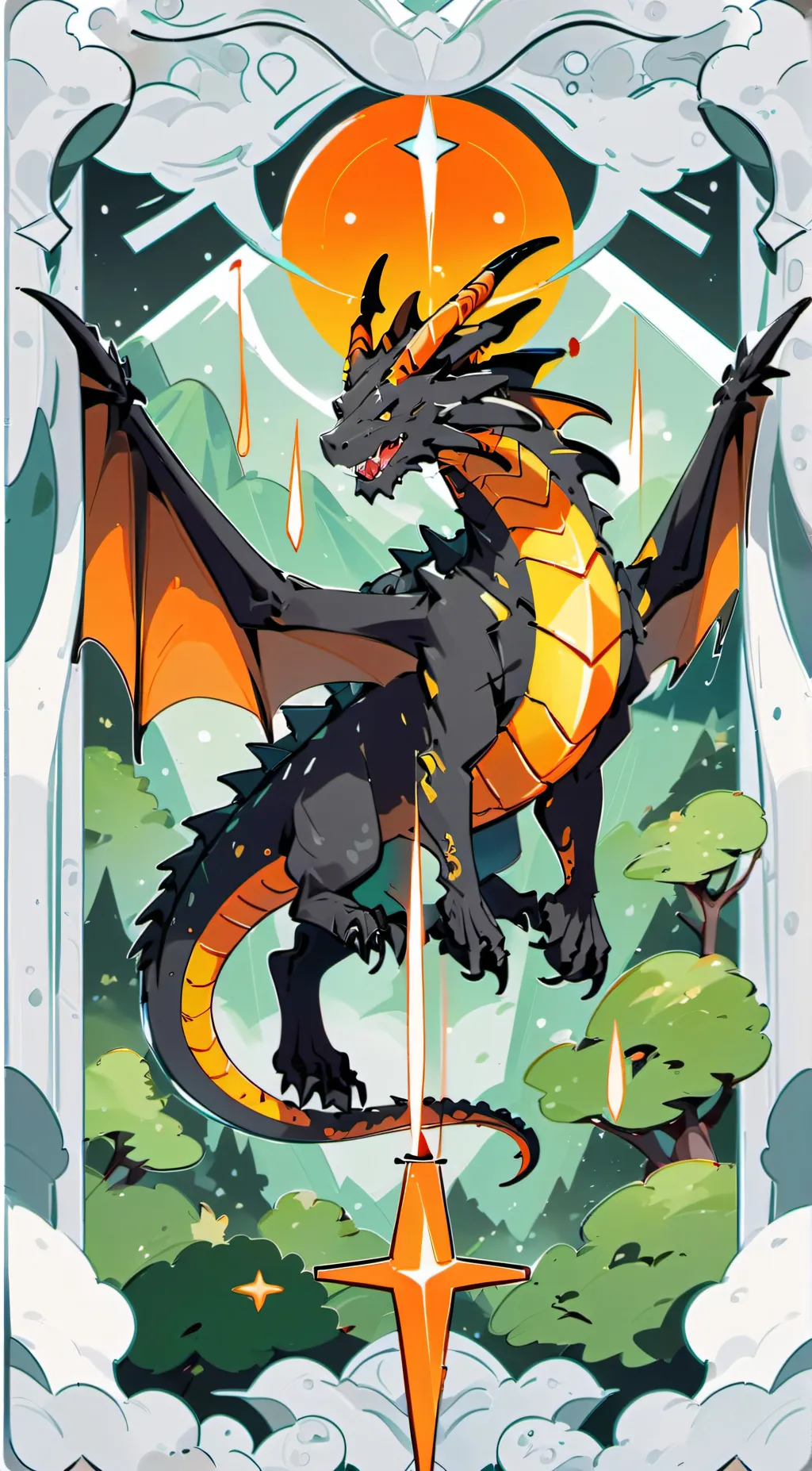 ai character: Dragon Eclipse background