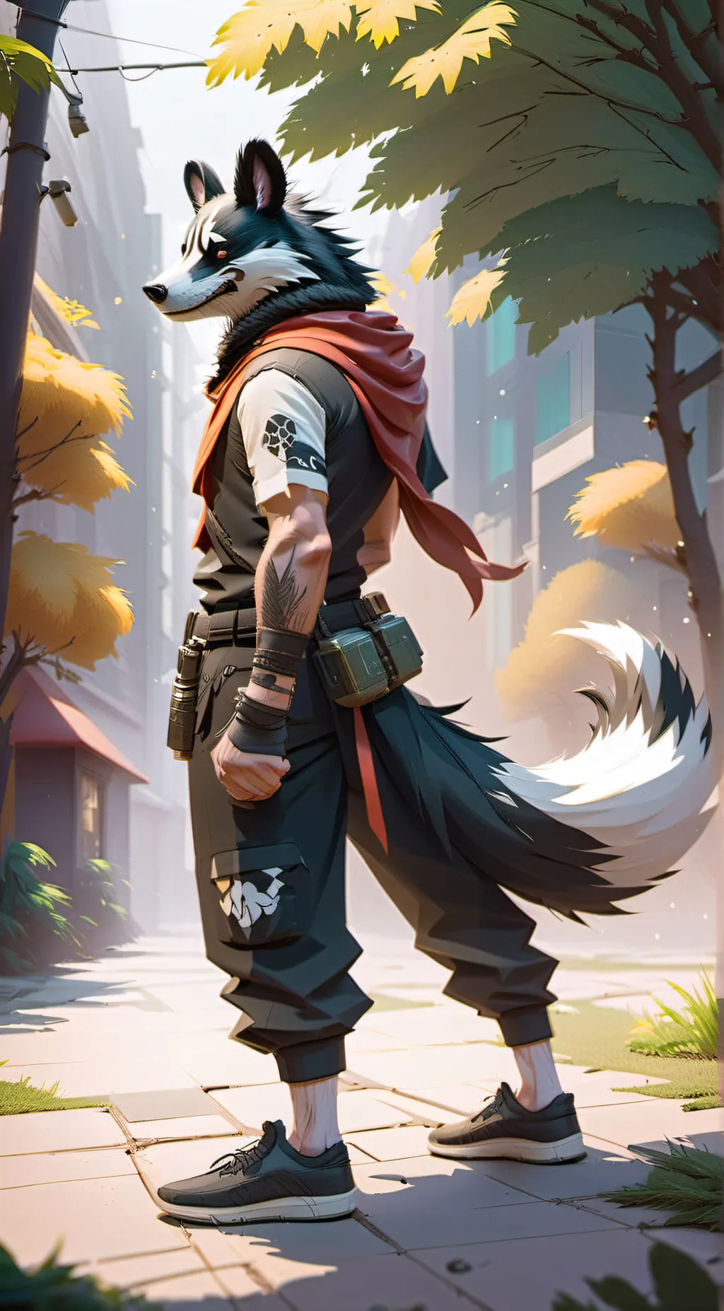 ai character: Rocky  background