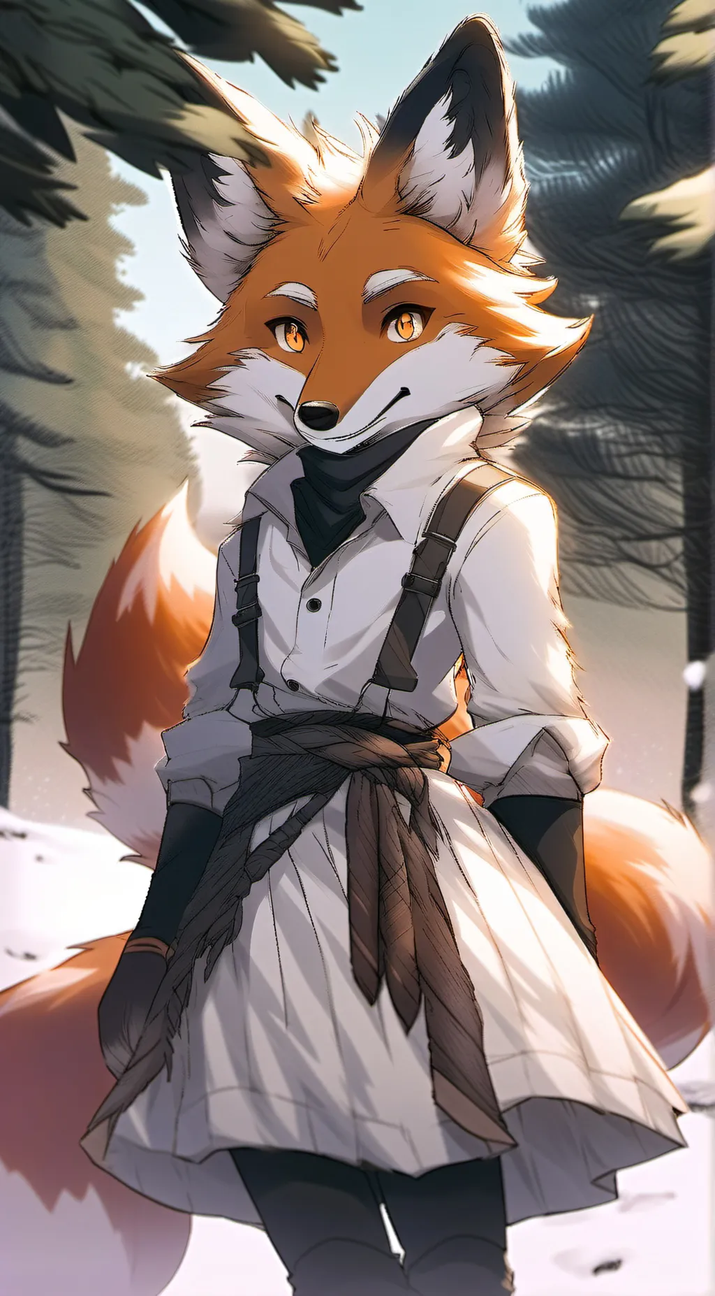 ai character: foggy background