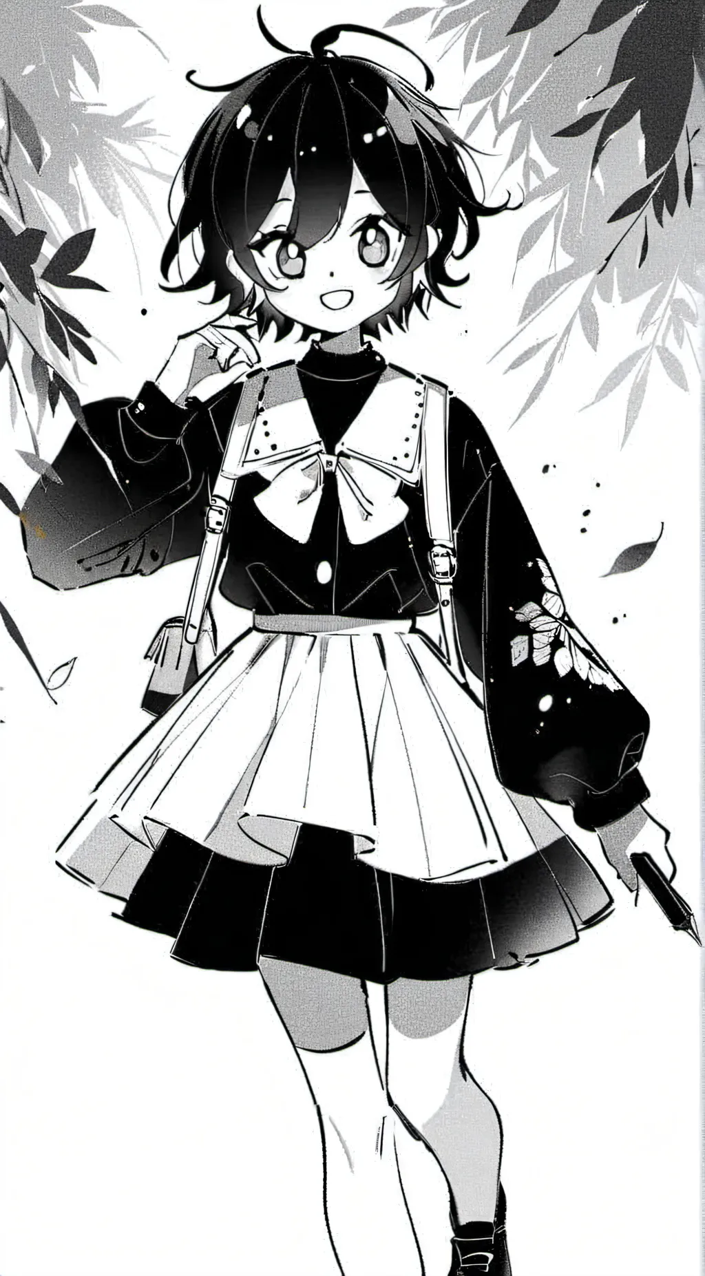 ai character: Miss circle background