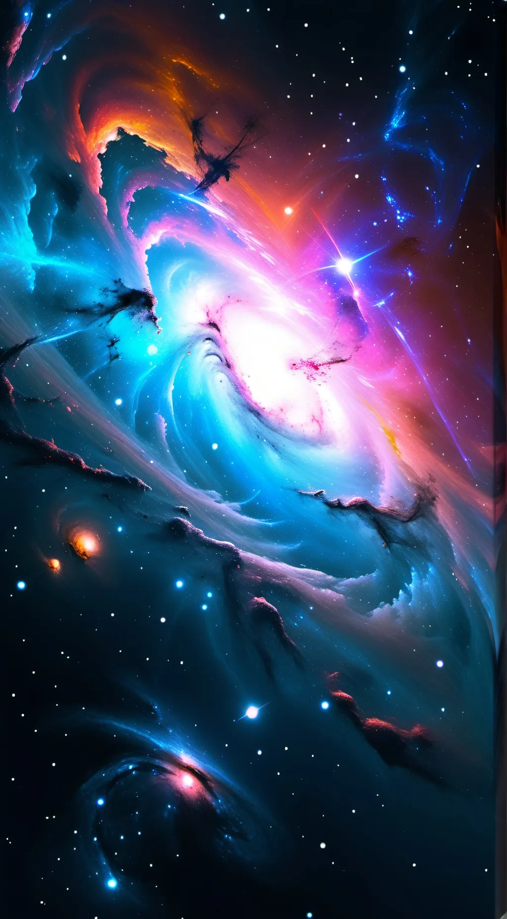 ai character: Md space  background