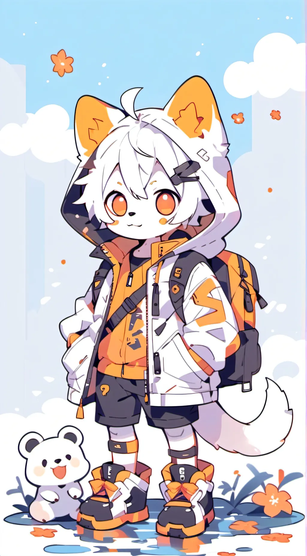 ai character: dogday  background