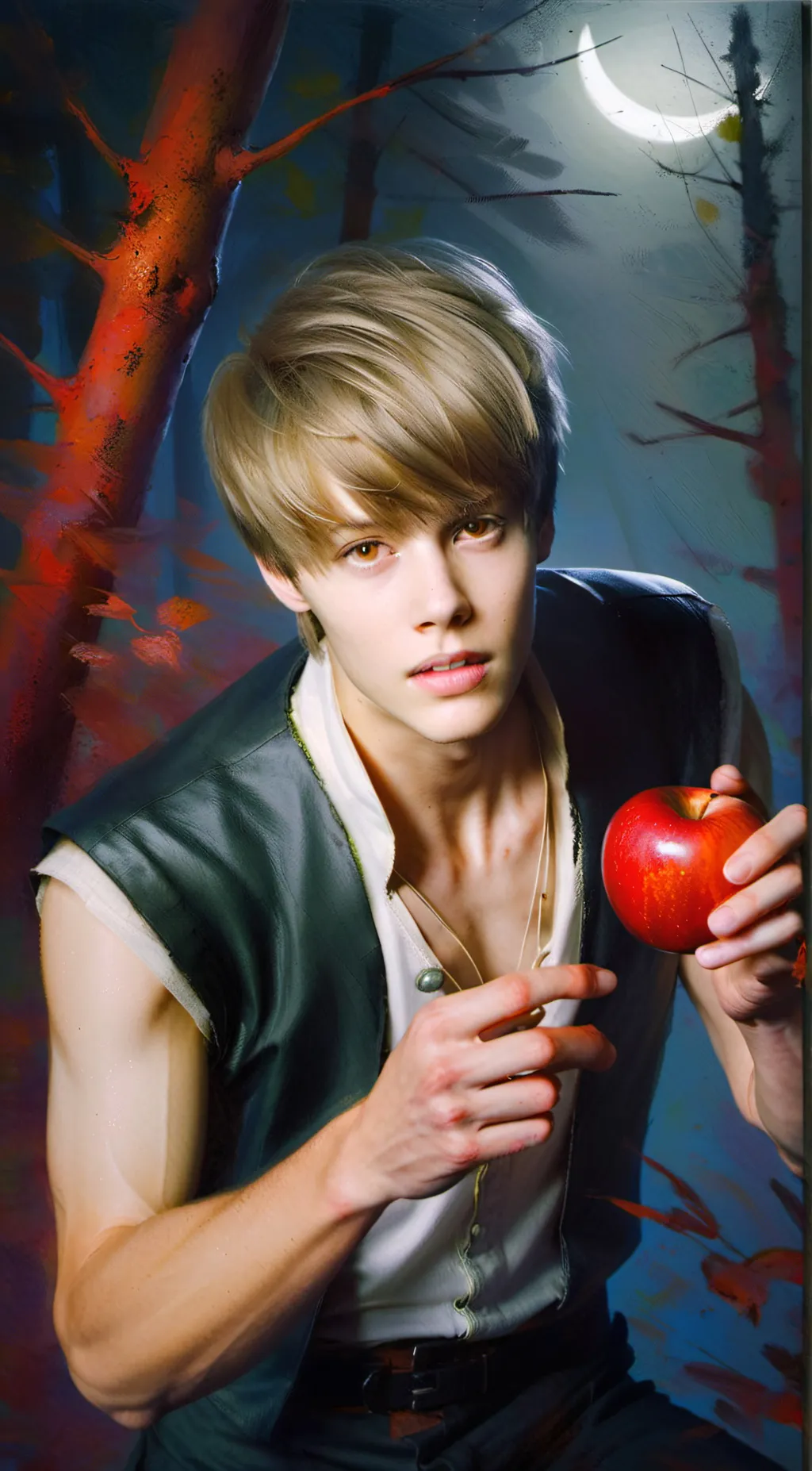 ai character: Justin  background