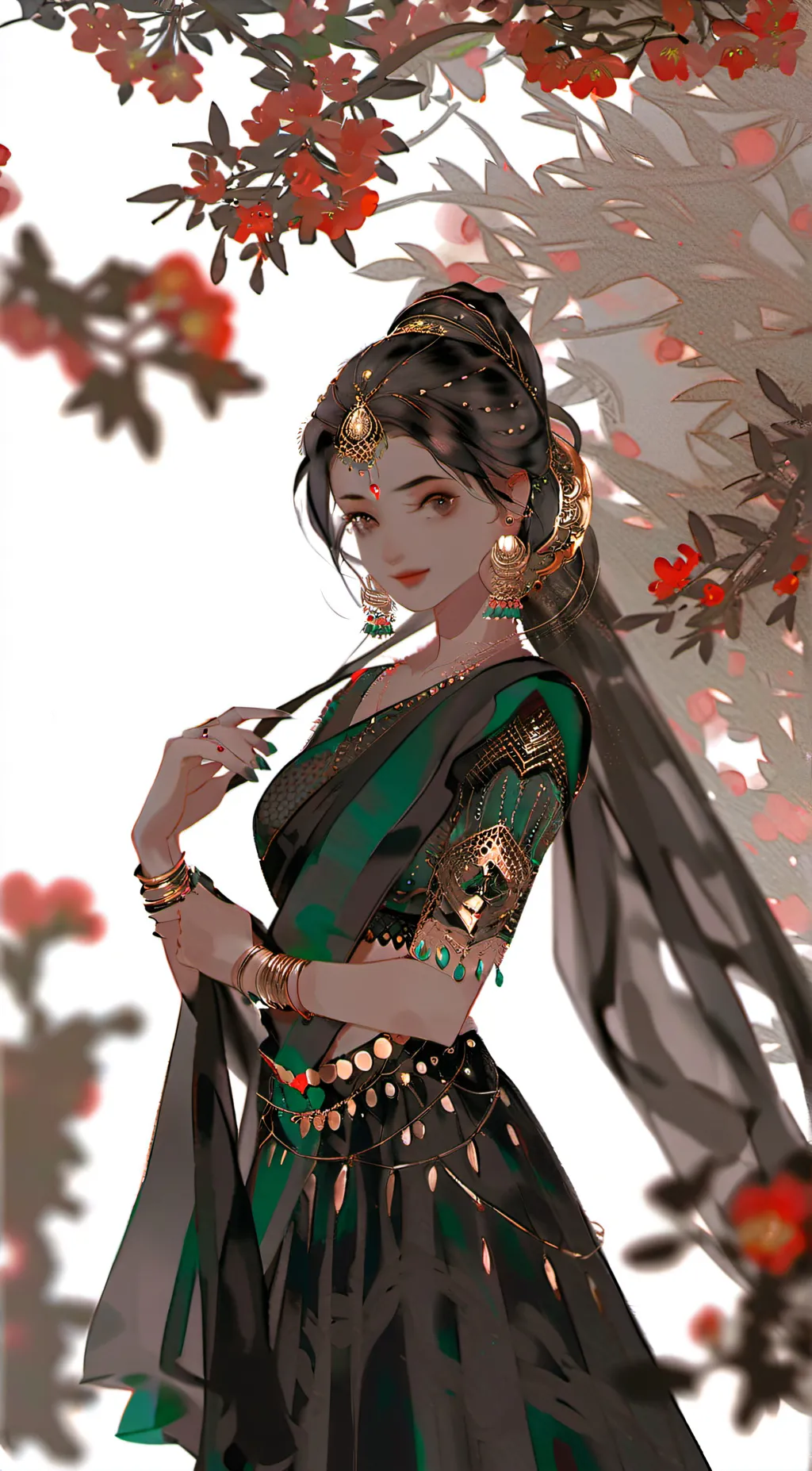 ai character: Alpona background