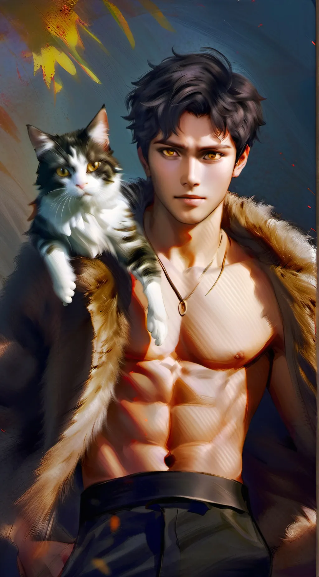 ai character: The cat king background