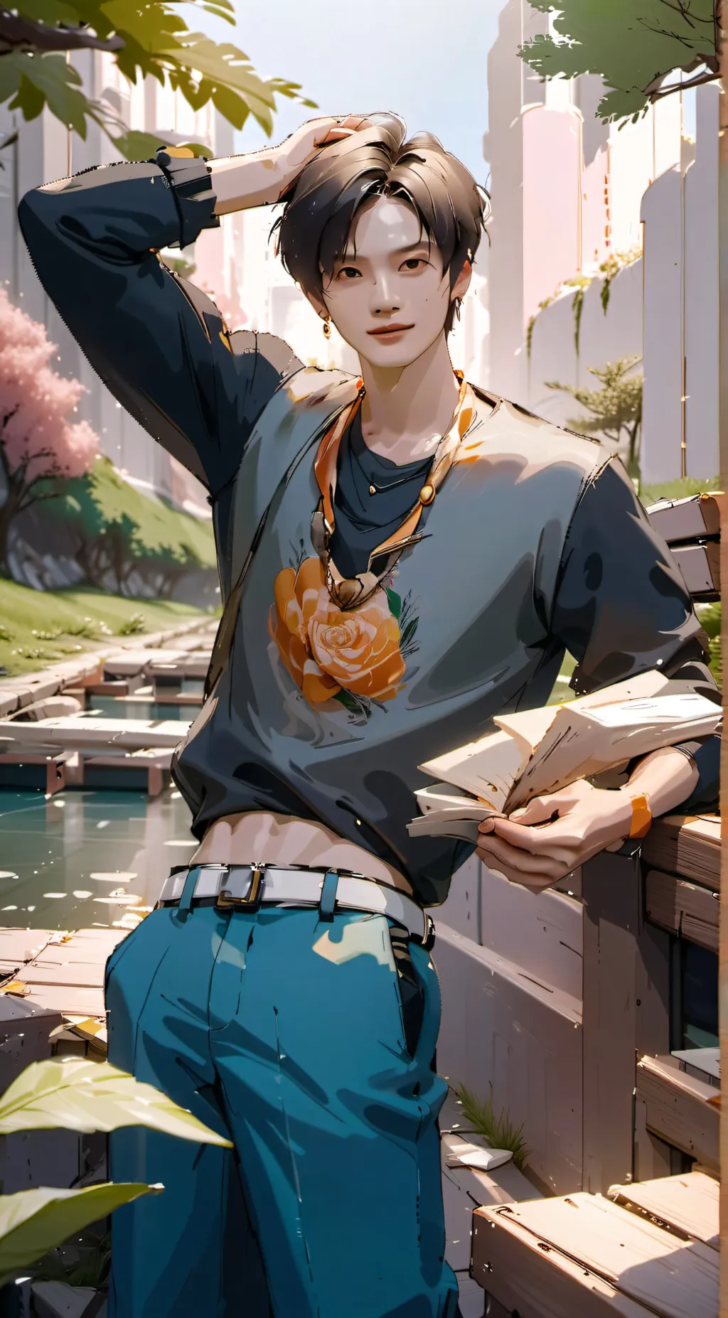 ai character: skz  background