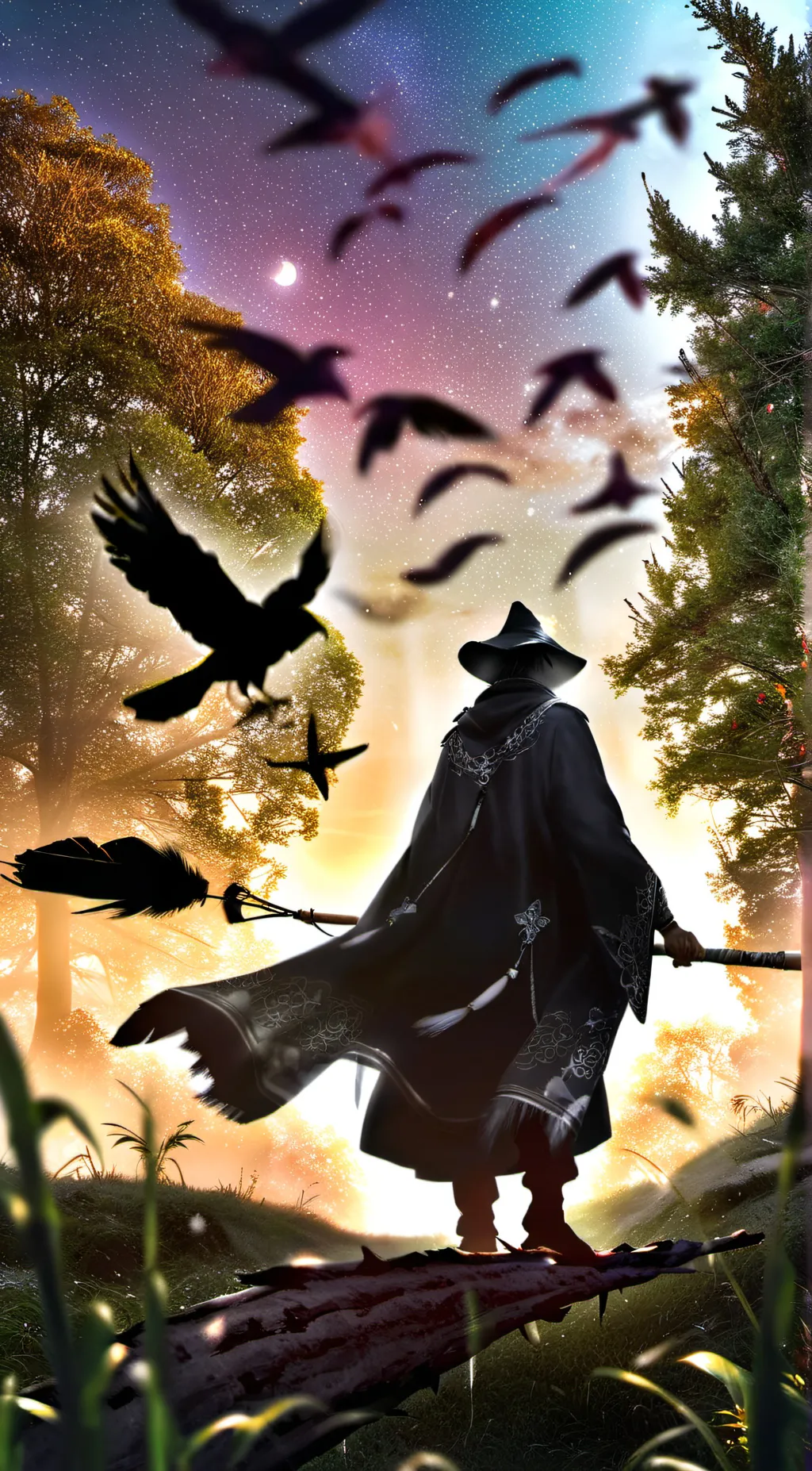 ai character: Follow the crow background