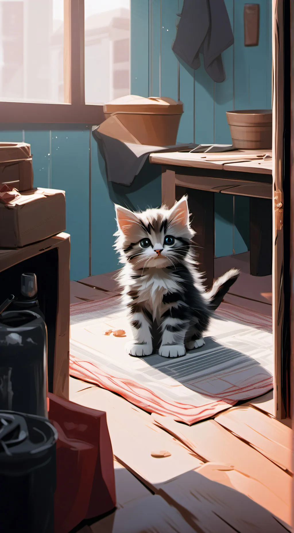 ai character: kitty  background