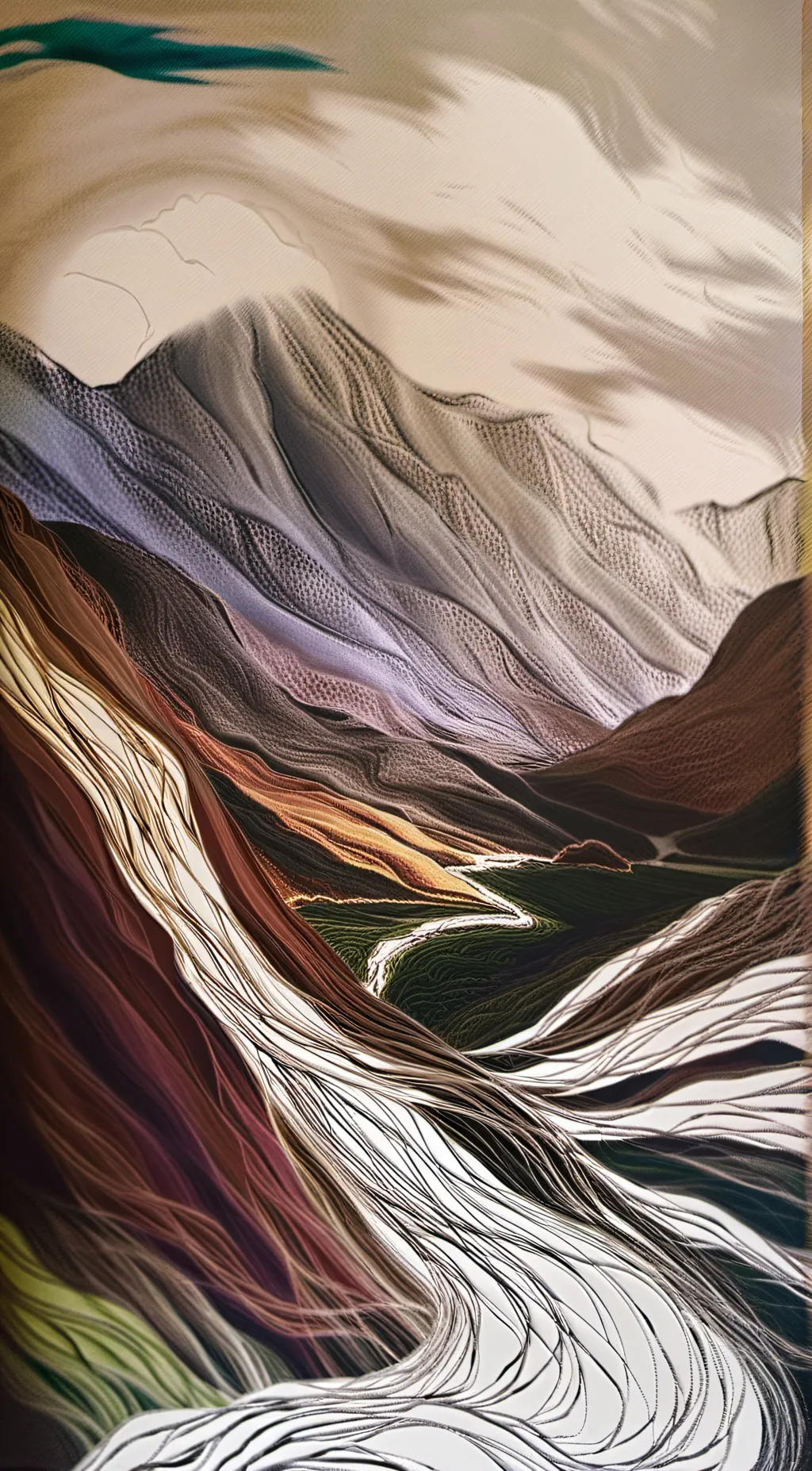 ai character: phoenix feather background