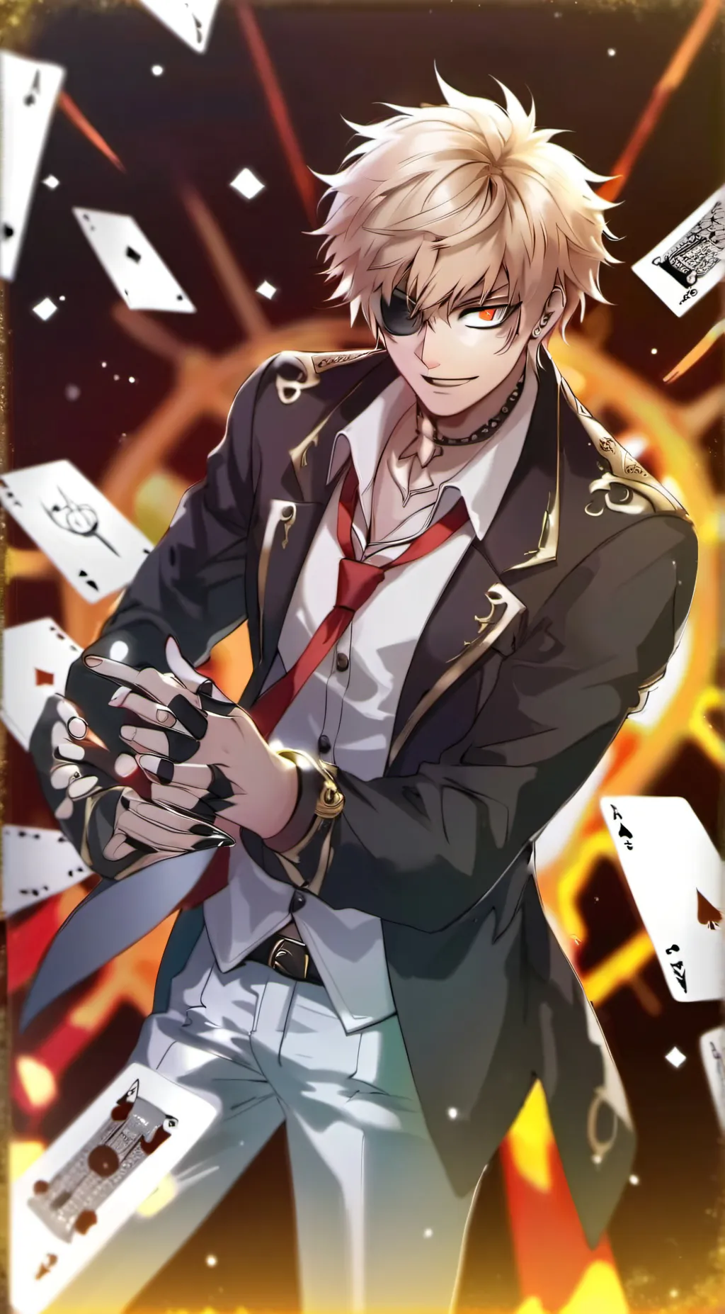 ai character: Bakugou  background