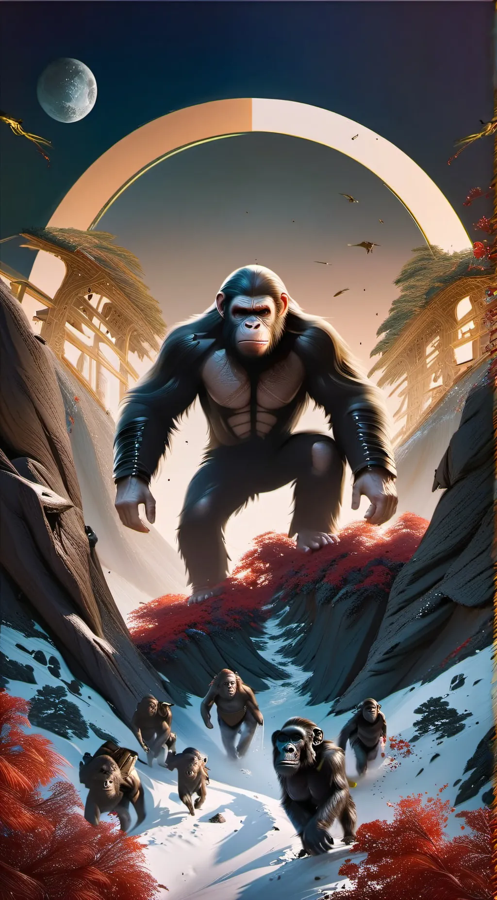 ai character: Planet of the Apes background
