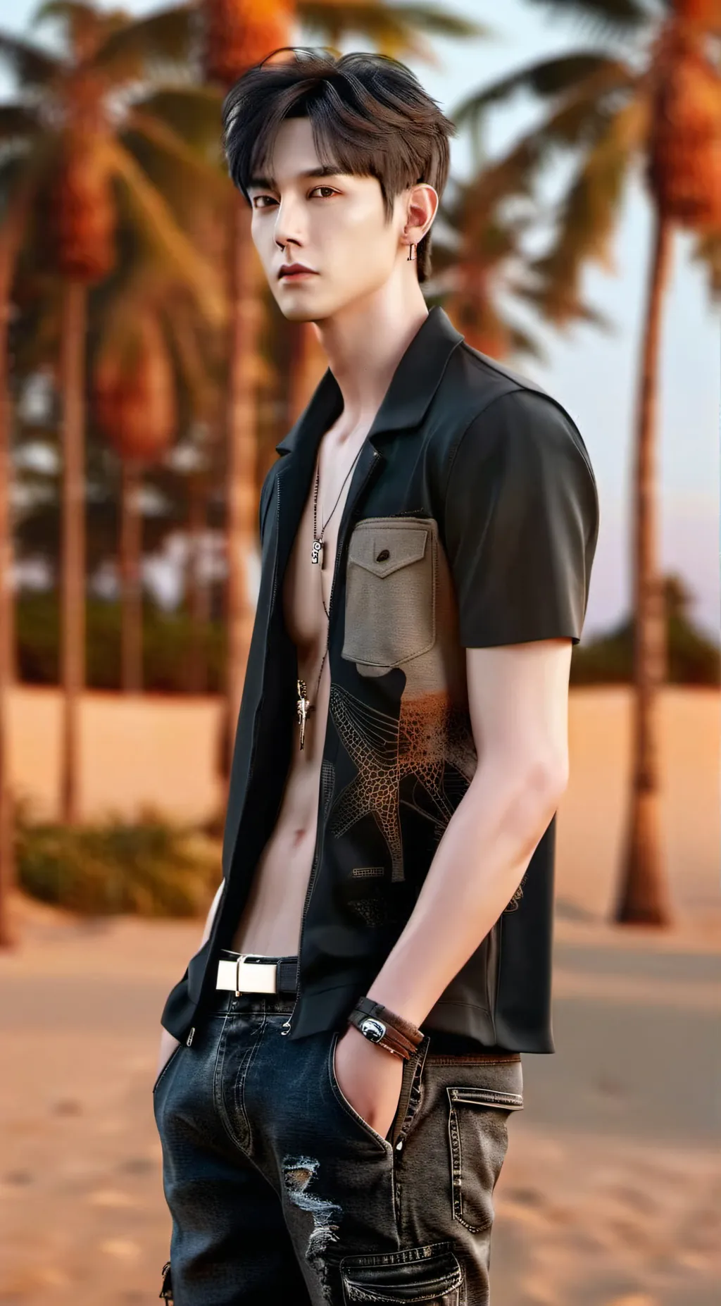 ai character: Lee Jun  background