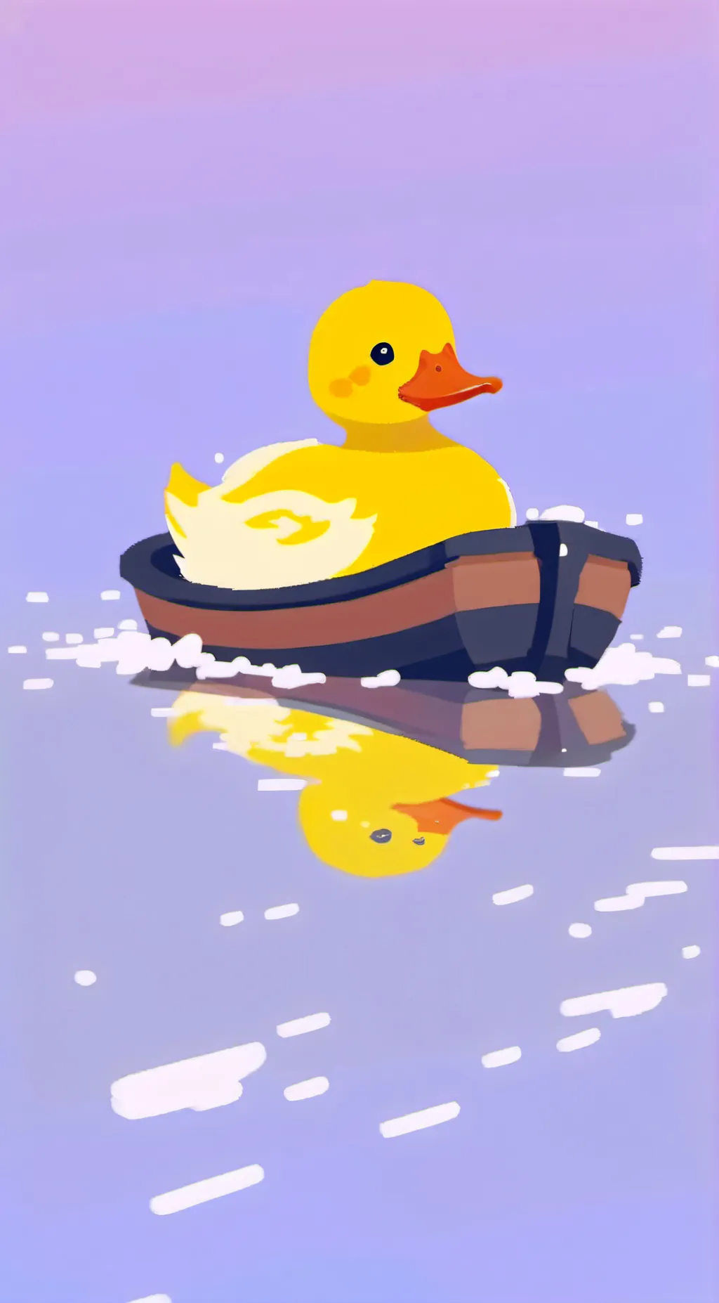 ai character: Little duck🐥 background