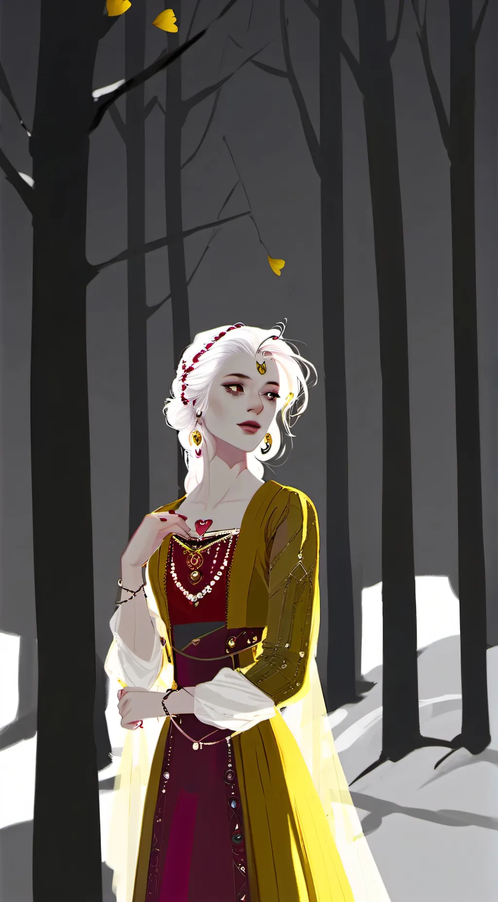 ai character: Flora background