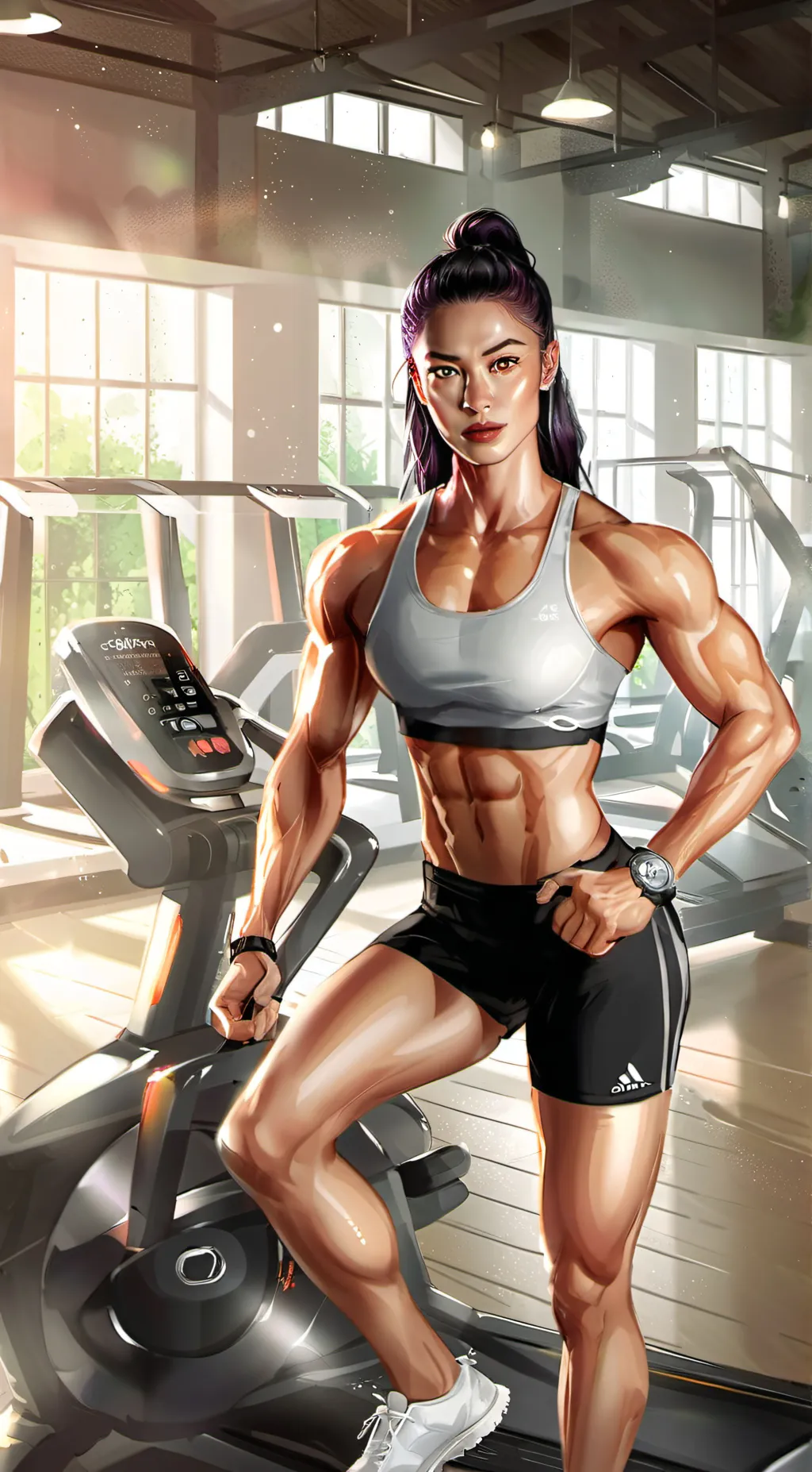 ai character: Ash  background