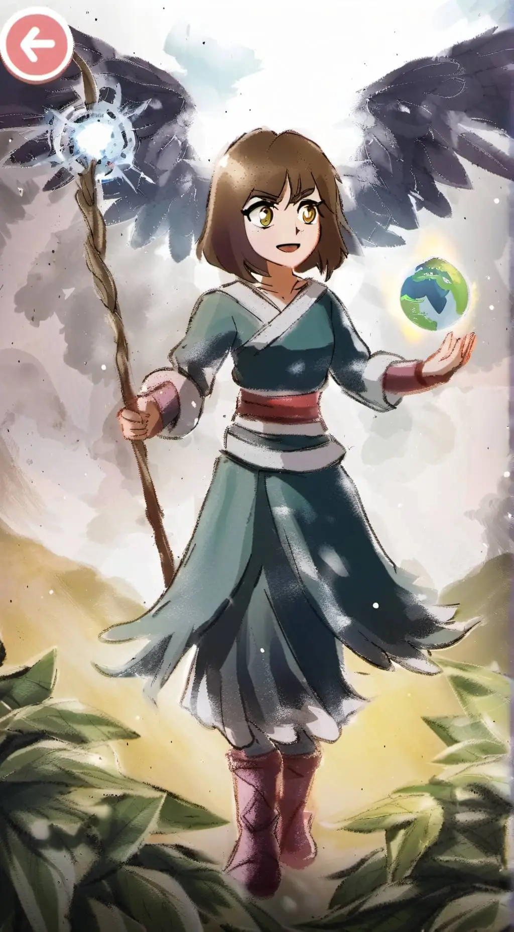 ai character: Tara girl background