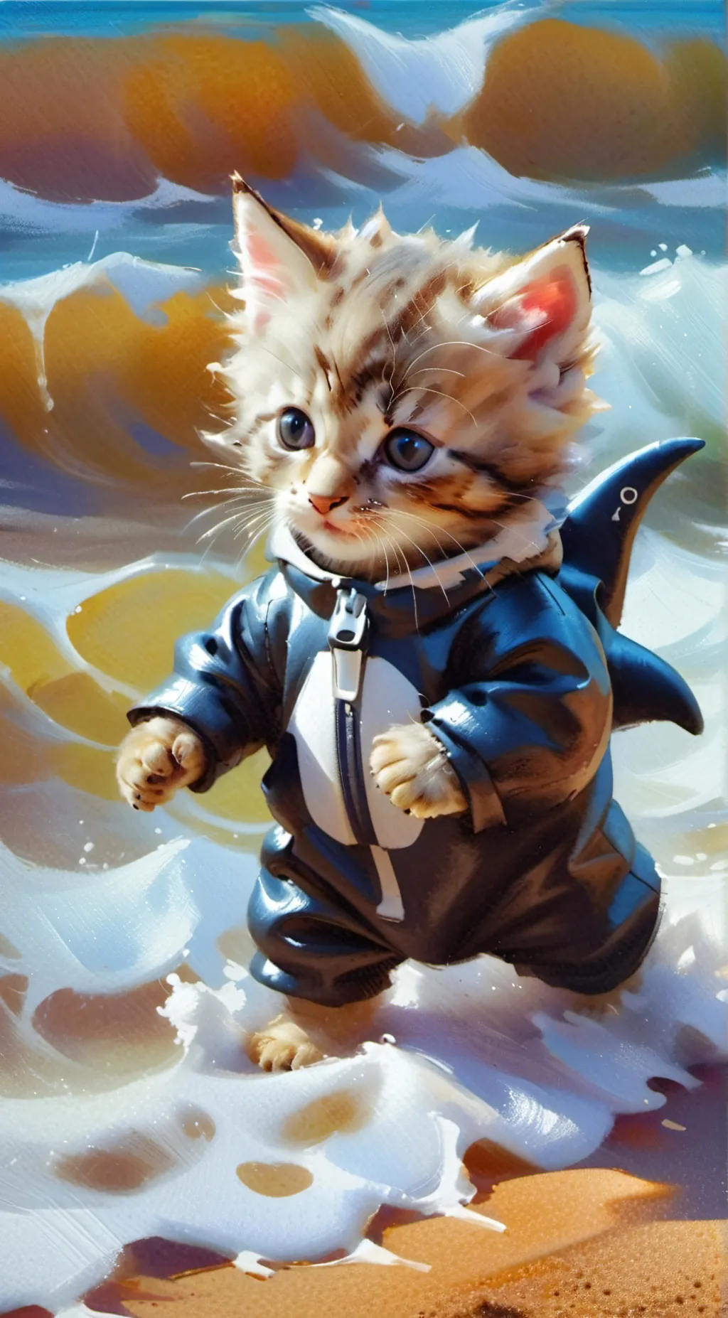 ai character: Sharkie 🦈 background