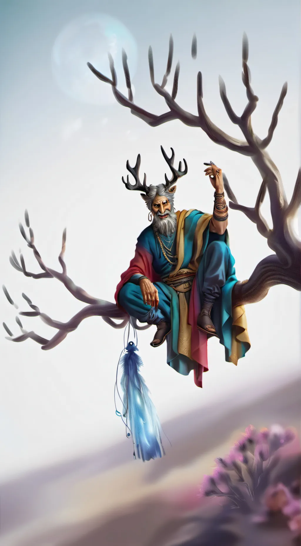 ai character: mystical god background