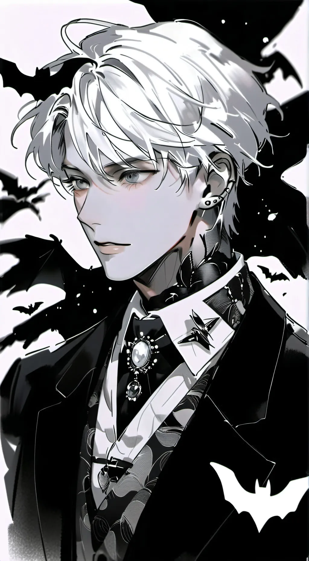 ai character: my vampire Levi  background