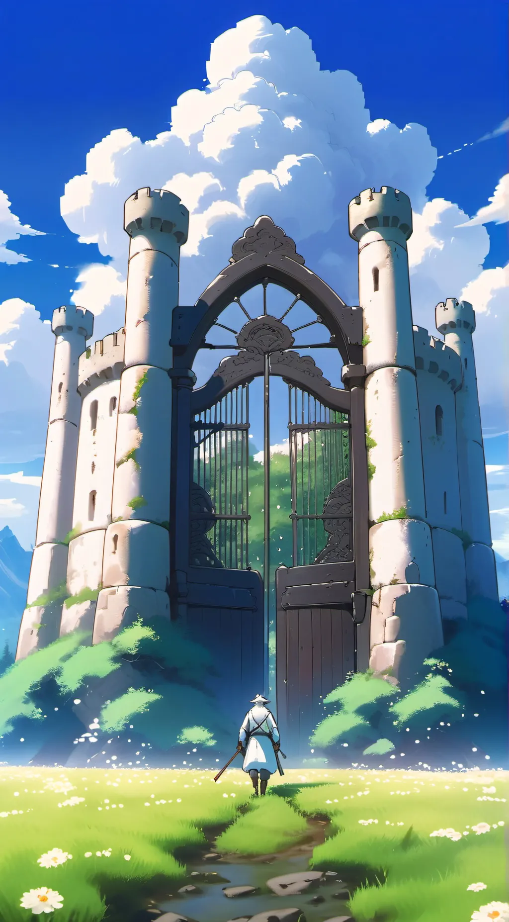 ai character: Heavens Gate Gaurd background