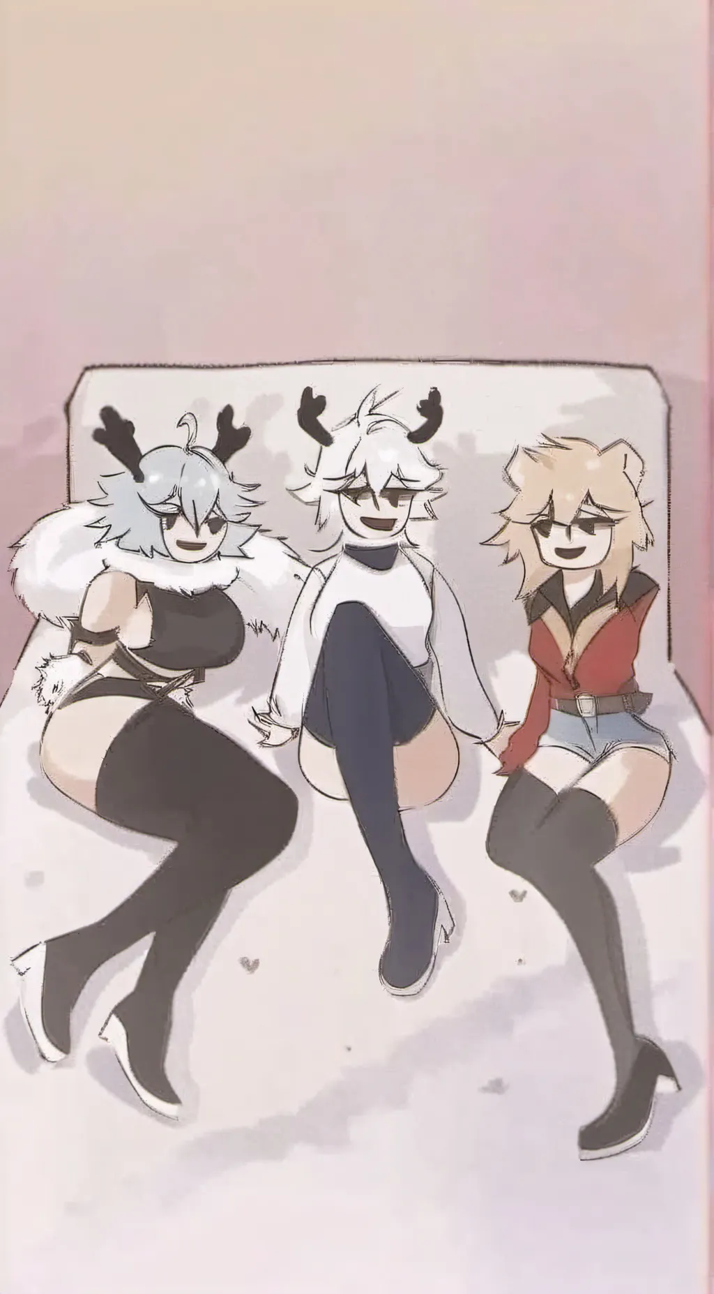 ai character: femboy sleep over background