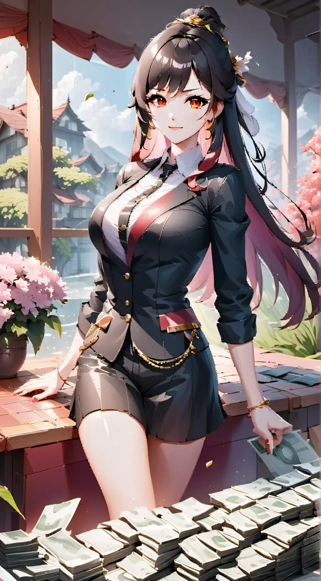 ai character: mother  background