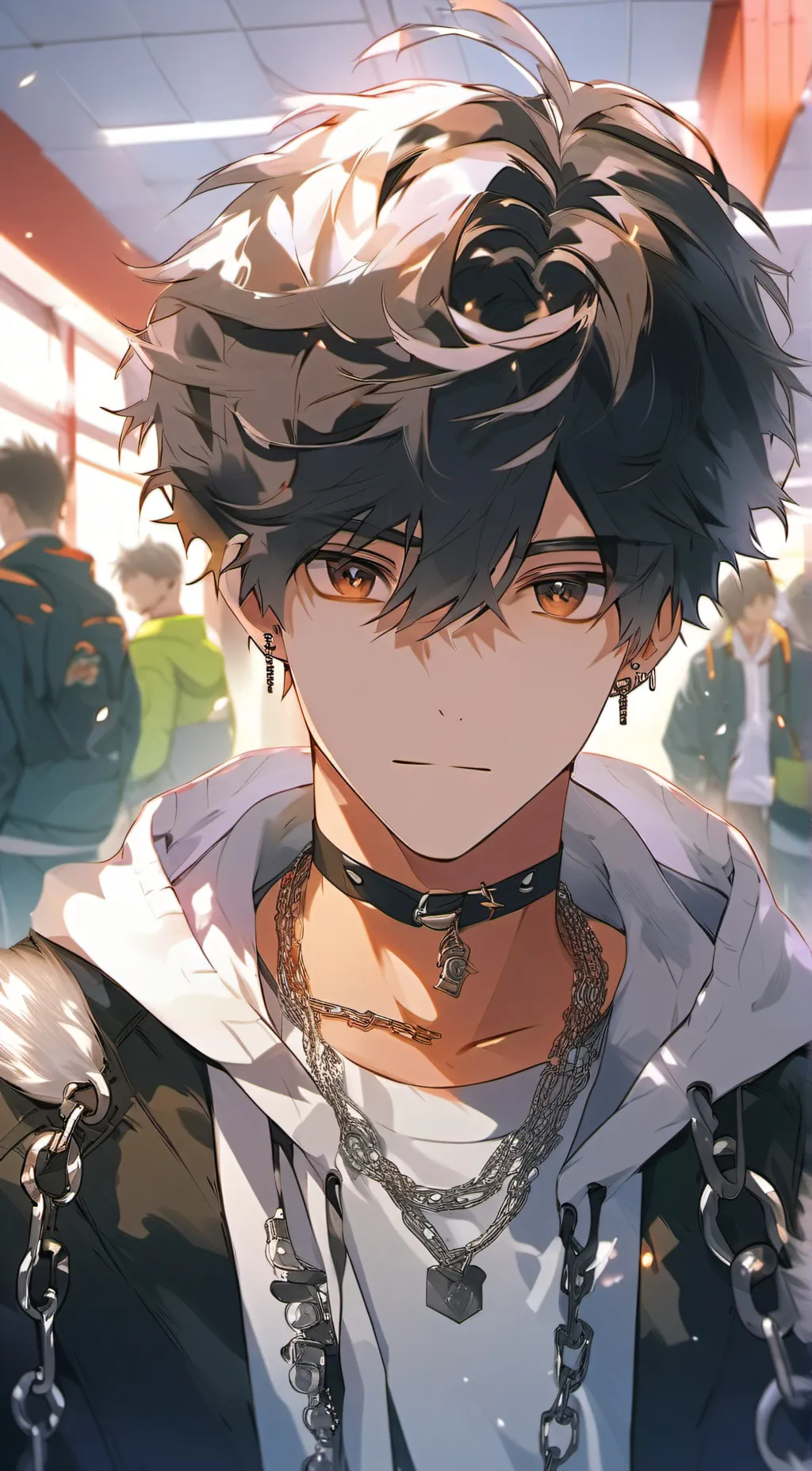 ai character: •Enzo• background