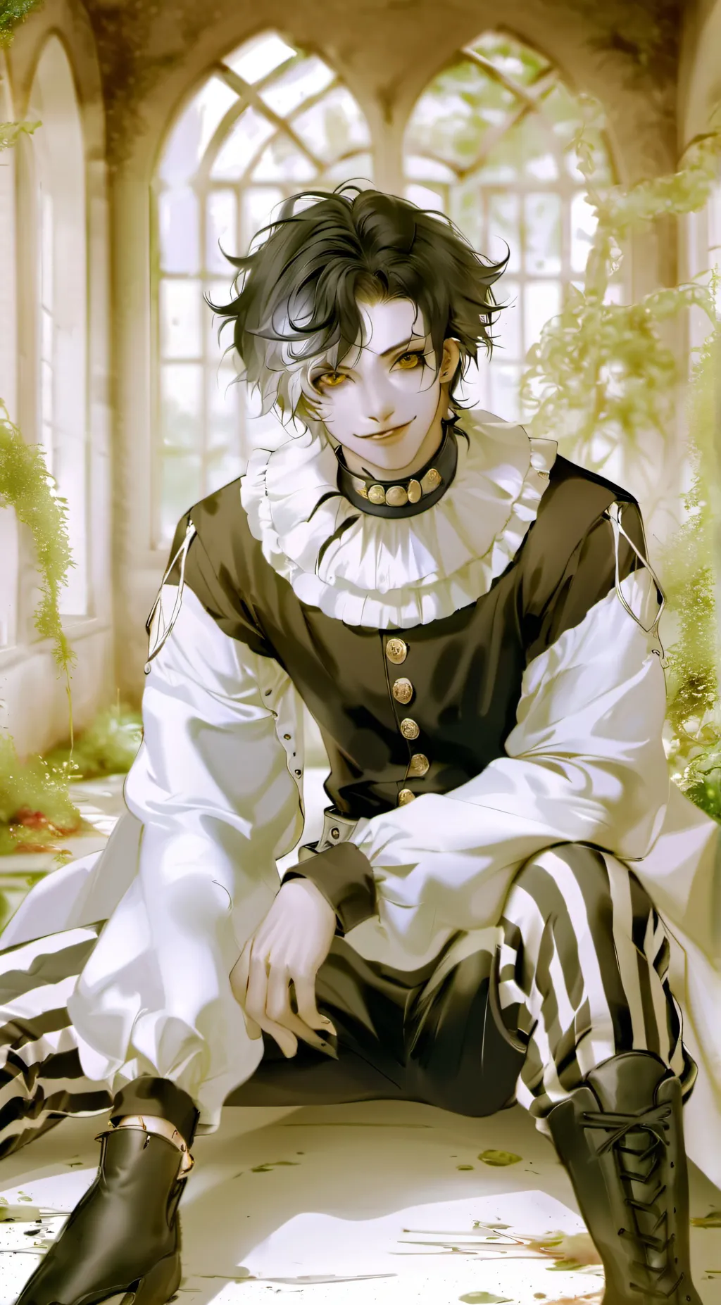 ai character: Laughing Jack background