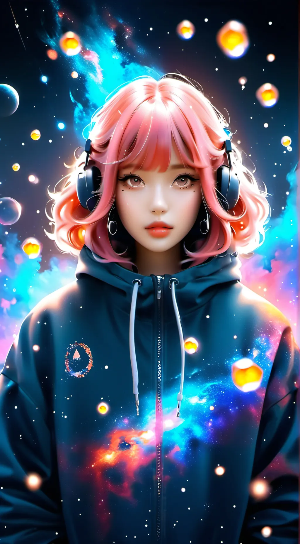 ai character: ⭐star background