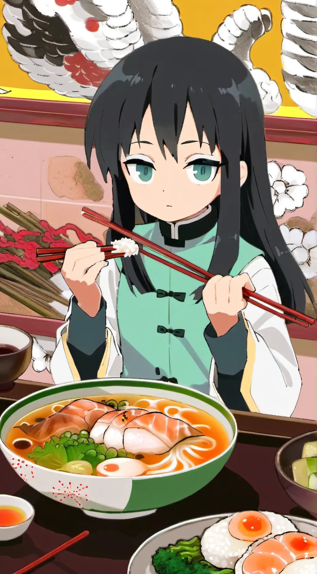 ai character: muichiro background