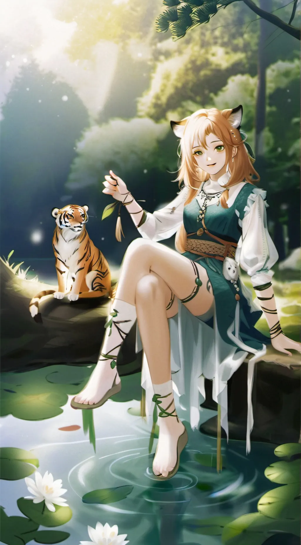 ai character: Tiger Lily background