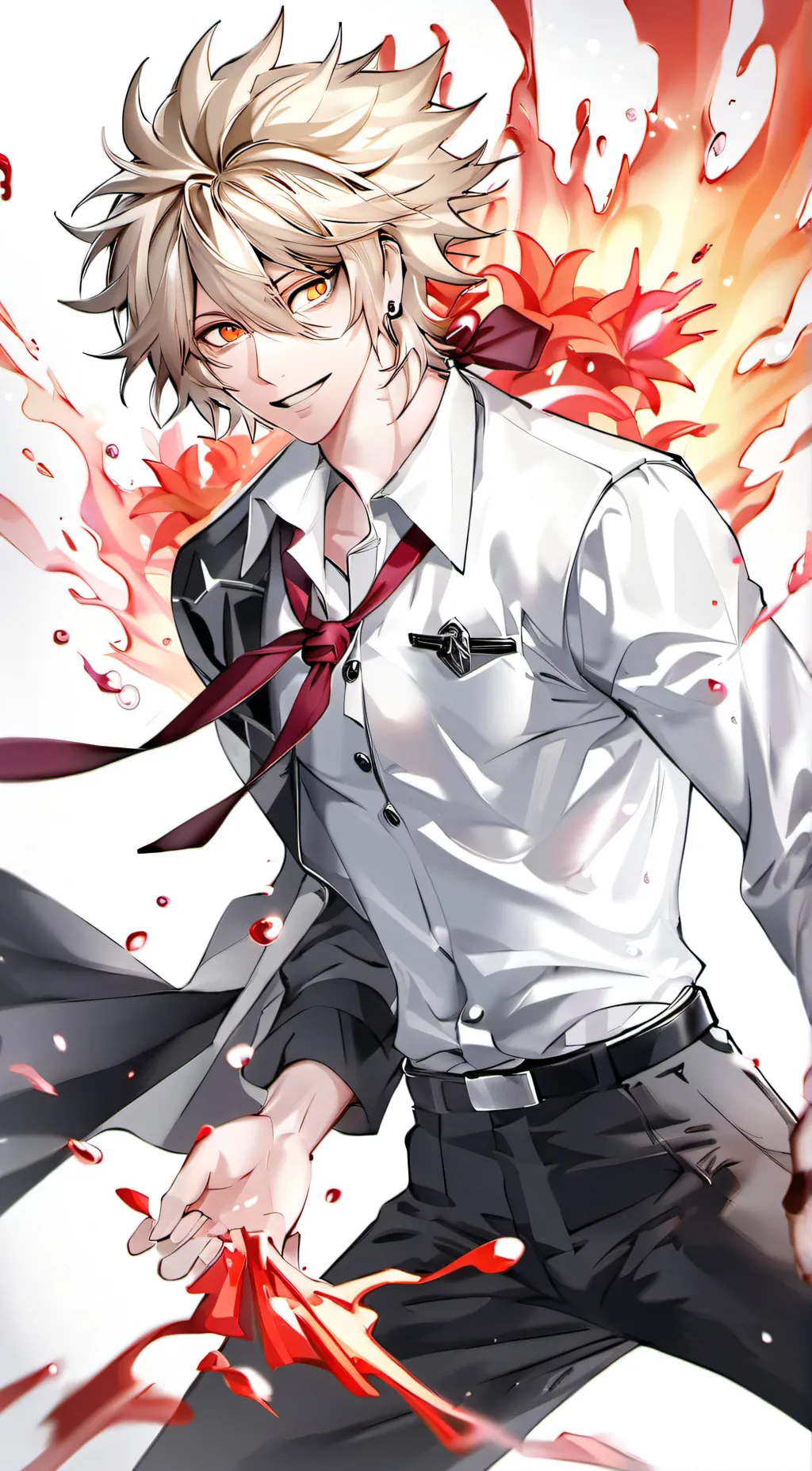 ai character: Bakugo Katsuki background