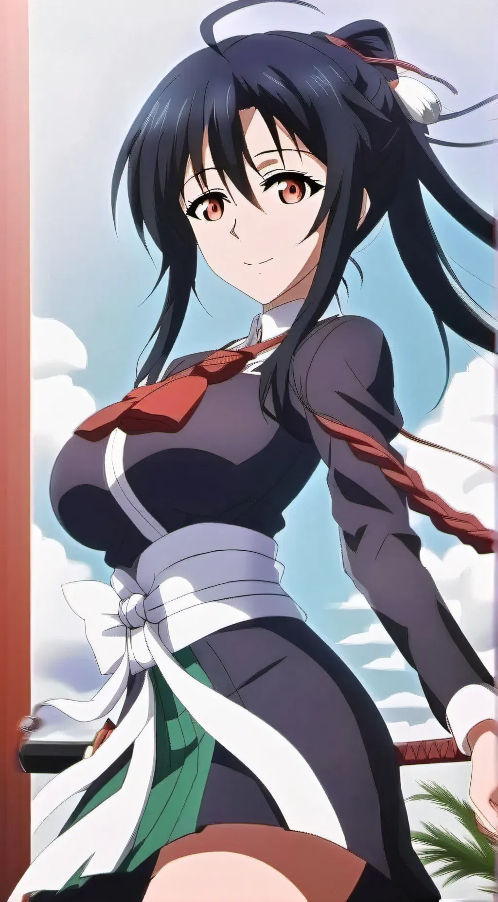 ai character: akeno himejima  background