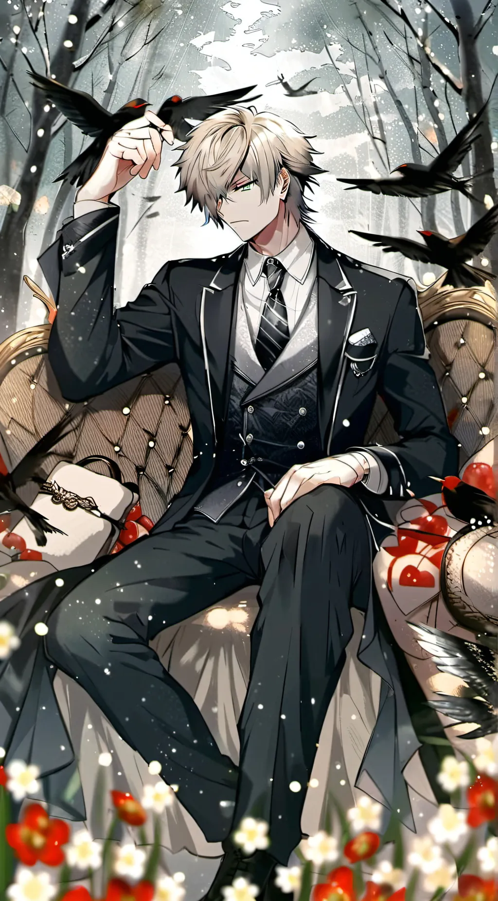 ai character: bakugo  background